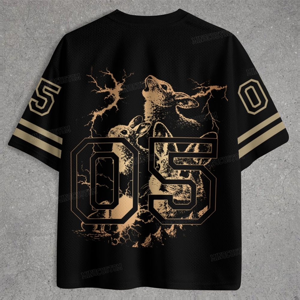 Bunny Howling to the Moon Jersey Shirts 