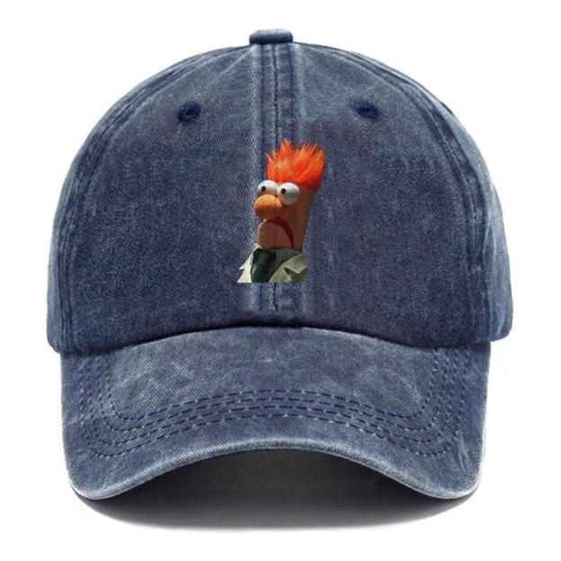 "Meep Meep" Beaker Vintage Casual Washed Cap