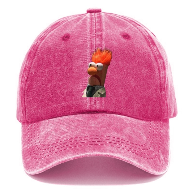 "Meep Meep" Beaker Vintage Casual Washed Cap