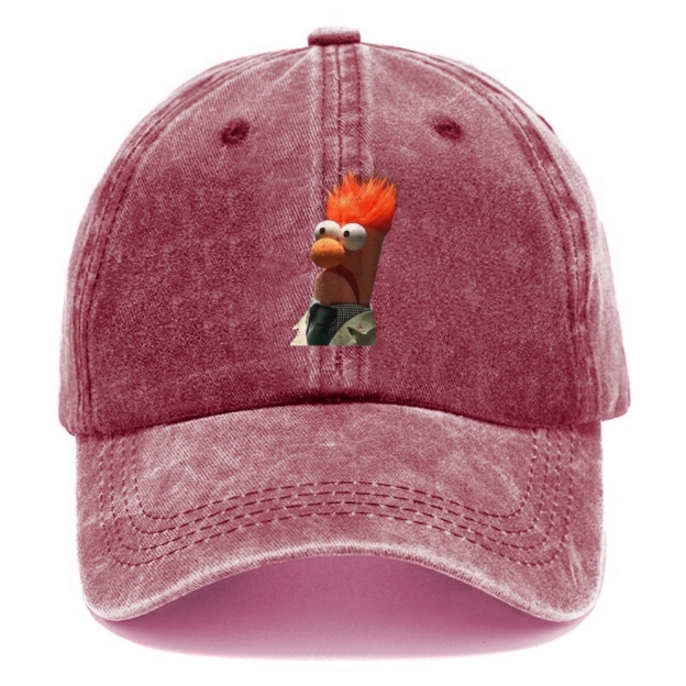 "Meep Meep" Beaker Vintage Casual Washed Cap