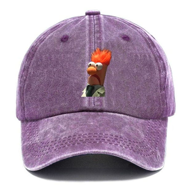 "Meep Meep" Beaker Vintage Casual Washed Cap