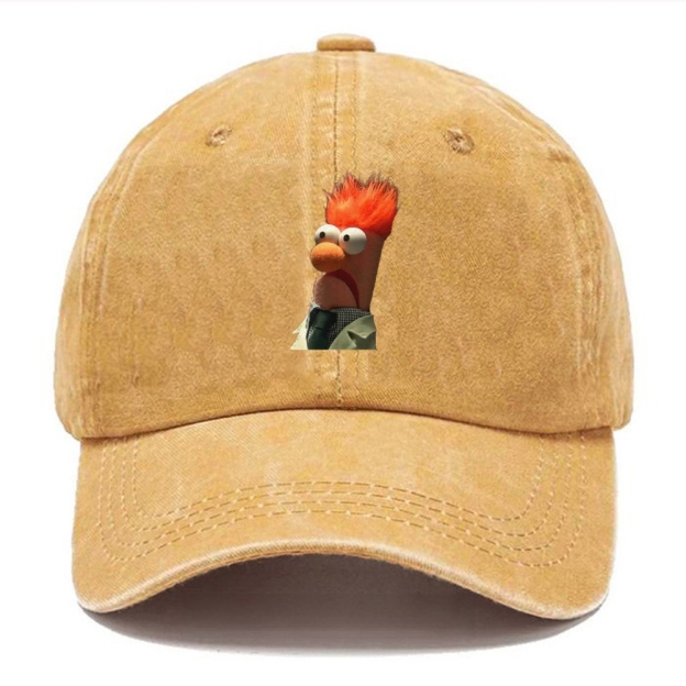 "Meep Meep" Beaker Vintage Casual Washed Cap