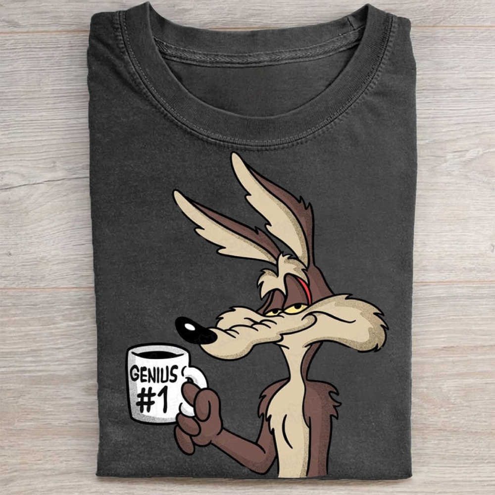 "Genius #1" Wile E. Coyote Vintage Washed Tee