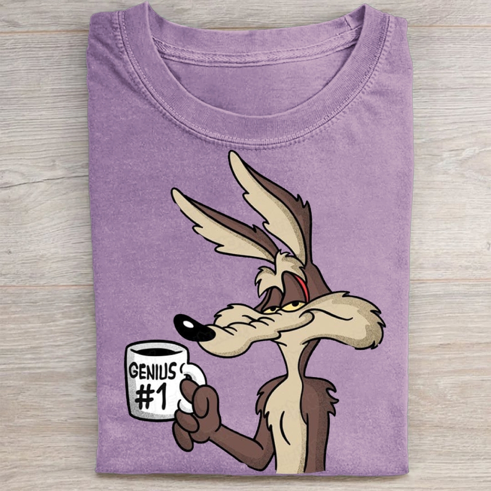 "Genius #1" Wile E. Coyote Vintage Washed Tee