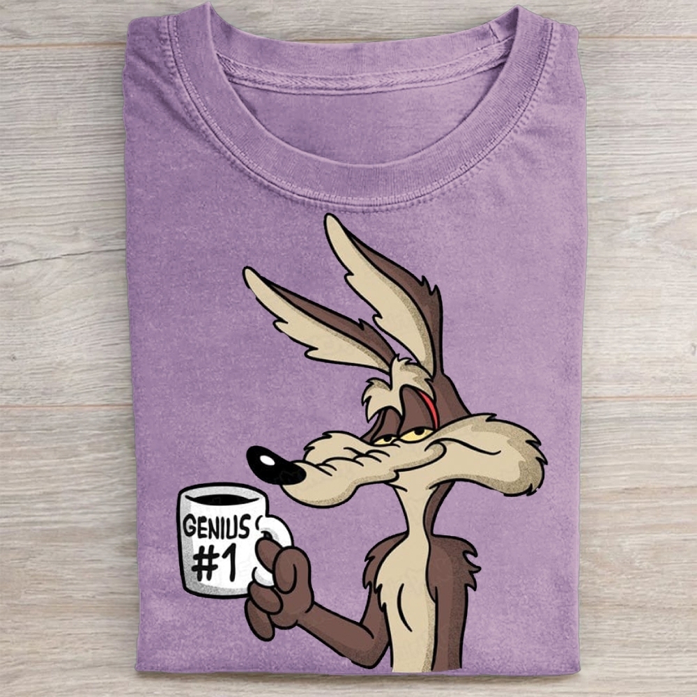 "Genius #1" Wile E. Coyote Vintage Washed Tee