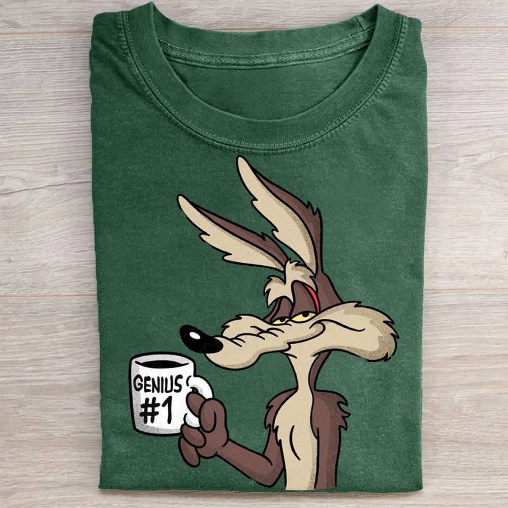 "Genius #1" Wile E. Coyote Vintage Washed Tee