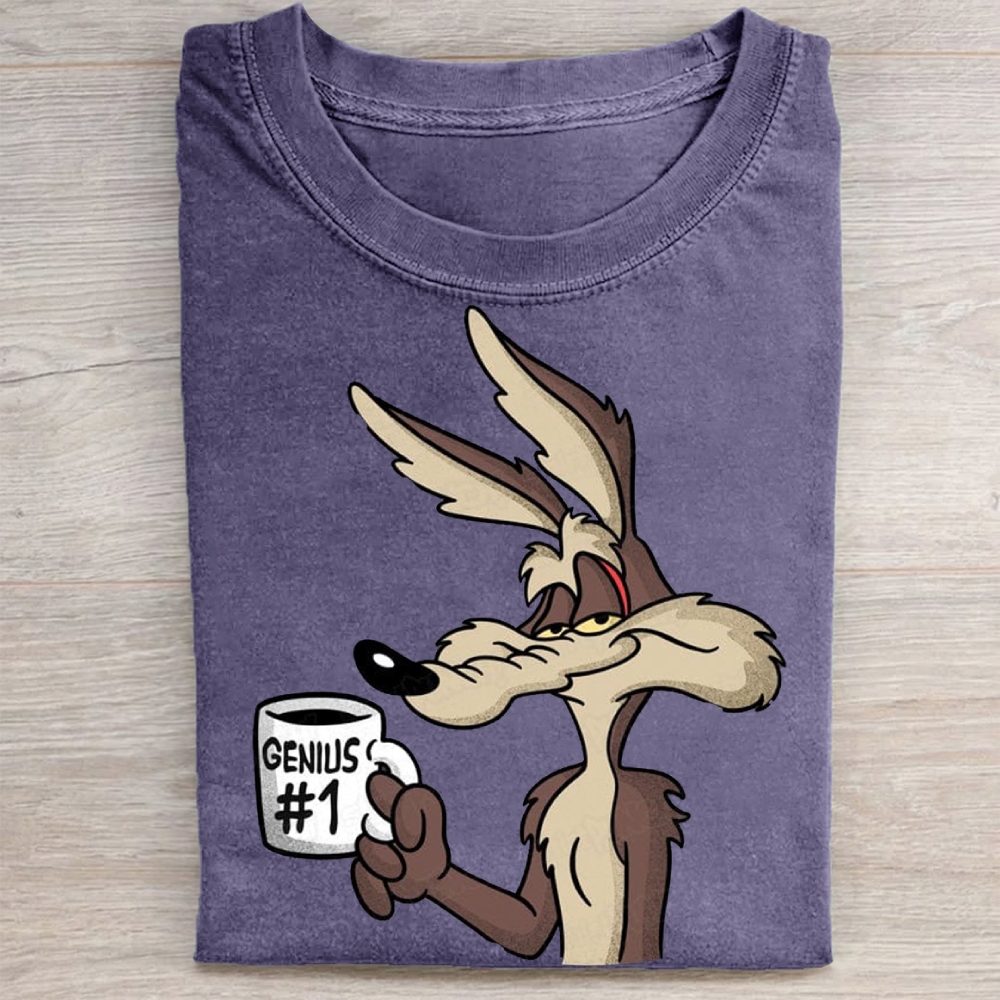 "Genius #1" Wile E. Coyote Vintage Washed Tee