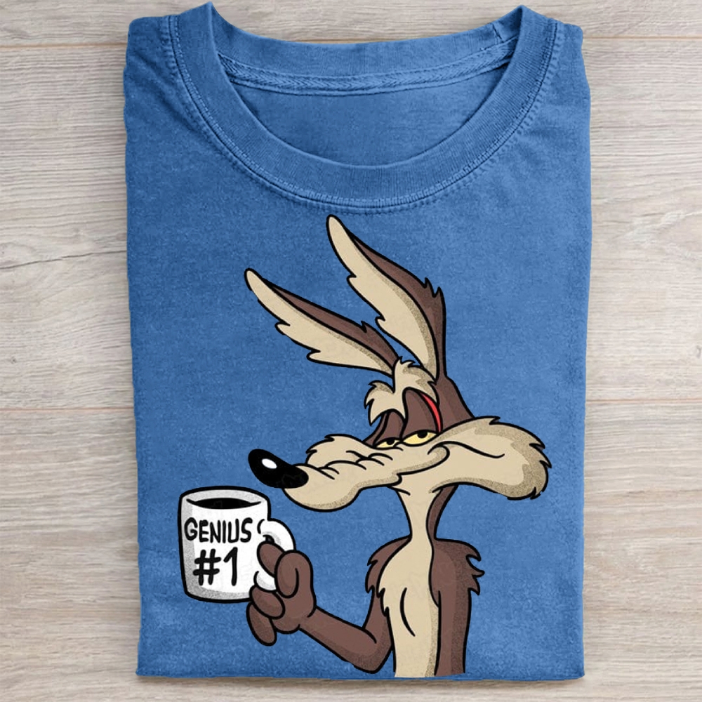 "Genius #1" Wile E. Coyote Vintage Washed Tee