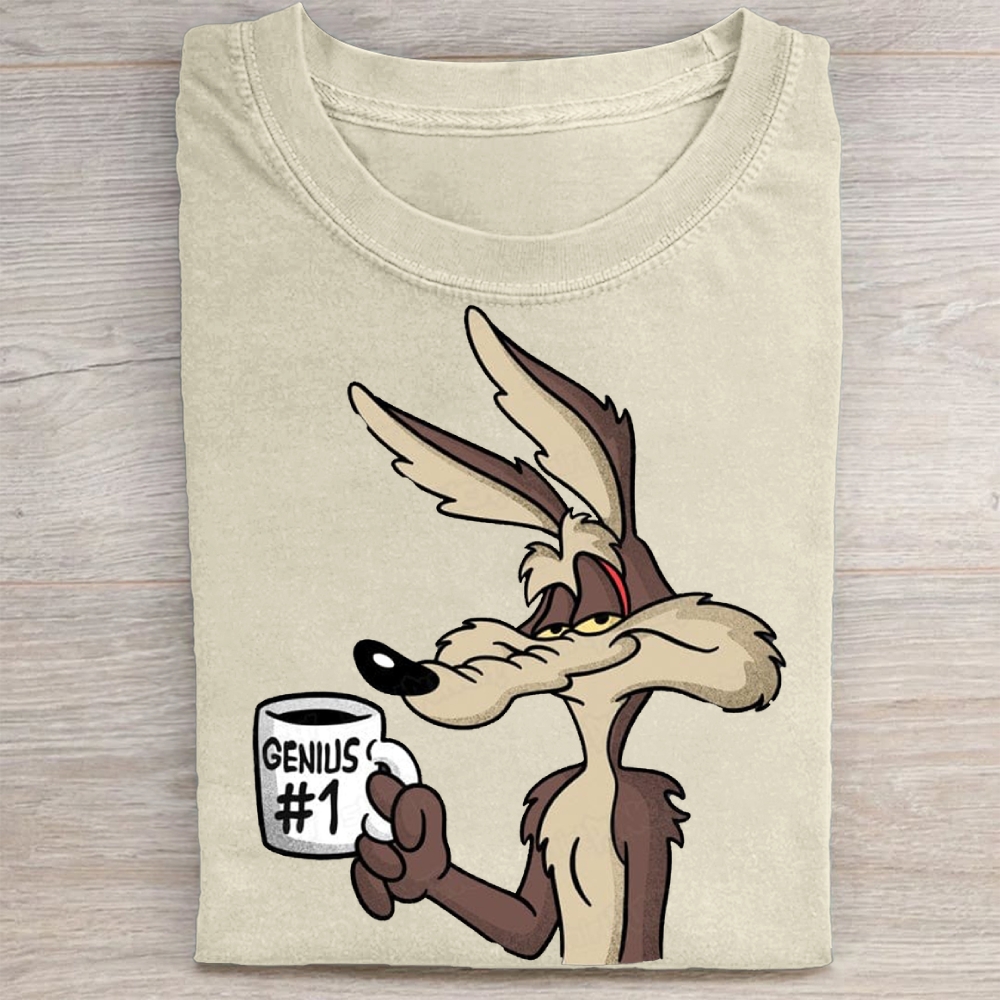 "Genius #1" Wile E. Coyote Vintage Washed Tee