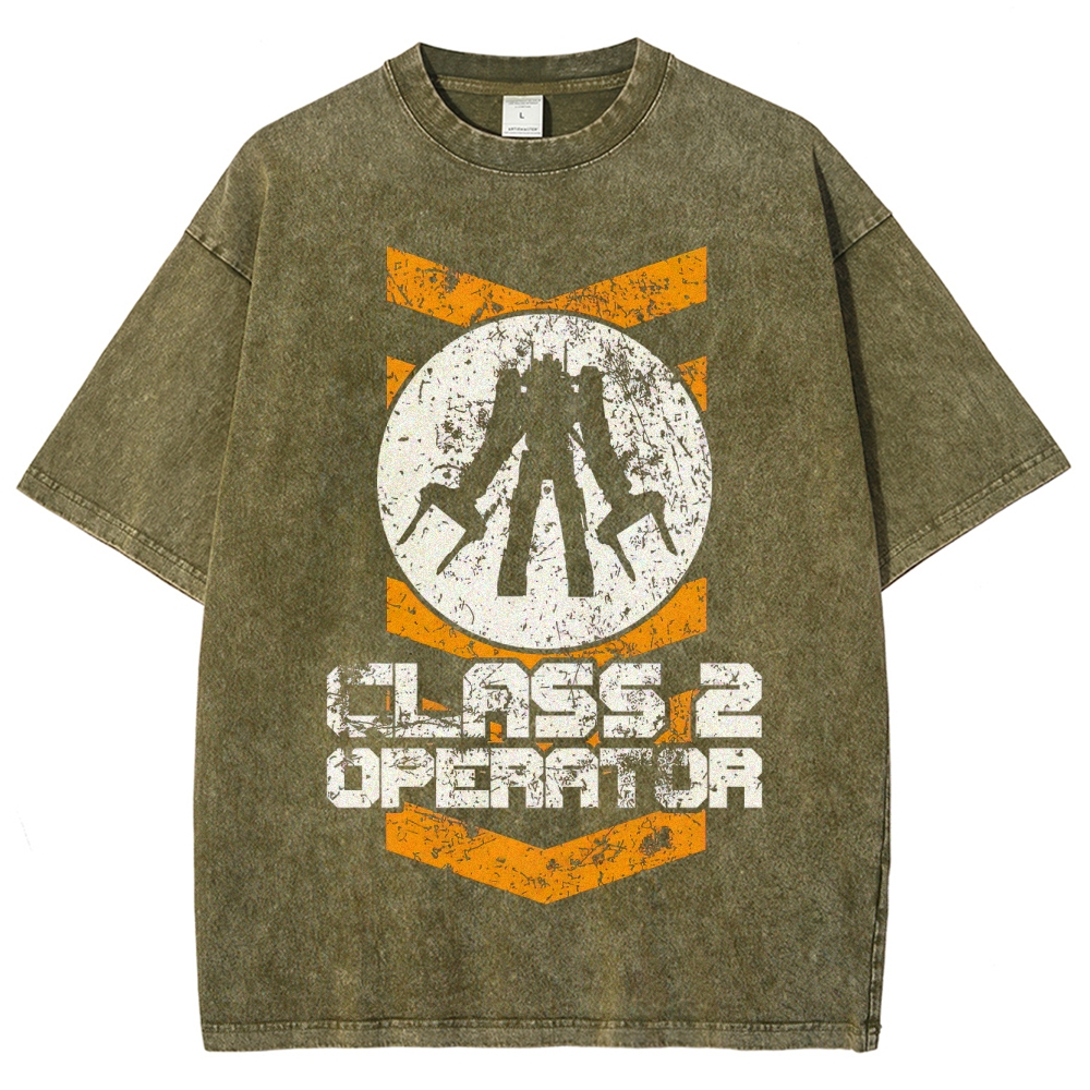 "Class 2 Operator" Mech Washed T-Shirt