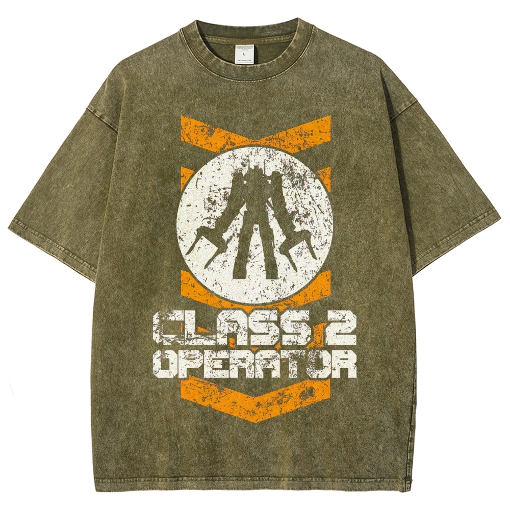 "Class 2 Operator" Mech Washed T-Shirt