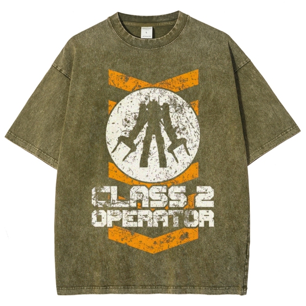 "Class 2 Operator" Mech Washed T-Shirt