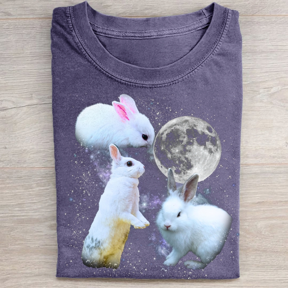 Three Bunny Retro Washed Tee 
