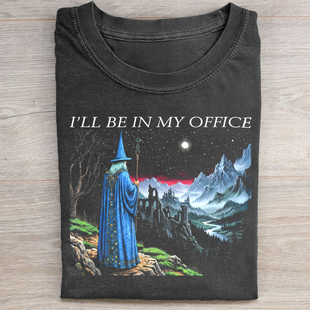 I'll Be In My Office Washed Tee 