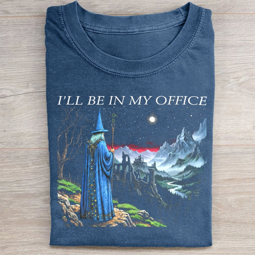 I'll Be In My Office Washed Tee 