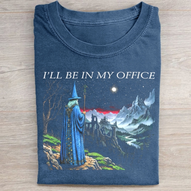 I'll Be In My Office Washed Tee 