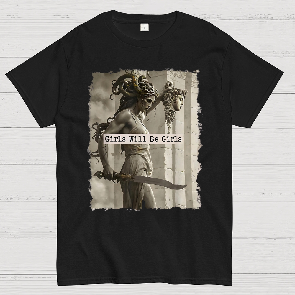  Medusa Mythology Feminist  Cotton T-shirt