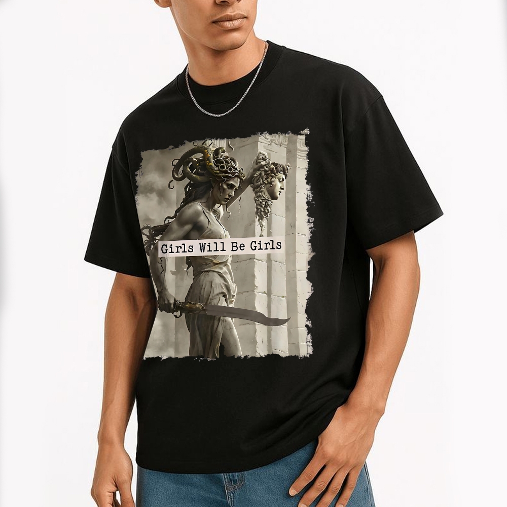  Medusa Mythology Feminist  Cotton T-shirt
