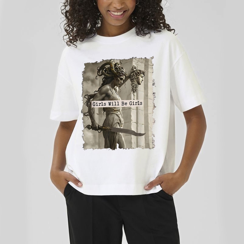  Medusa Mythology Feminist  Cotton T-shirt