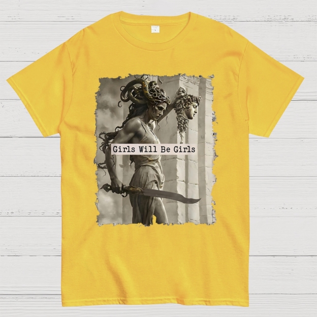  Medusa Mythology Feminist  Cotton T-shirt