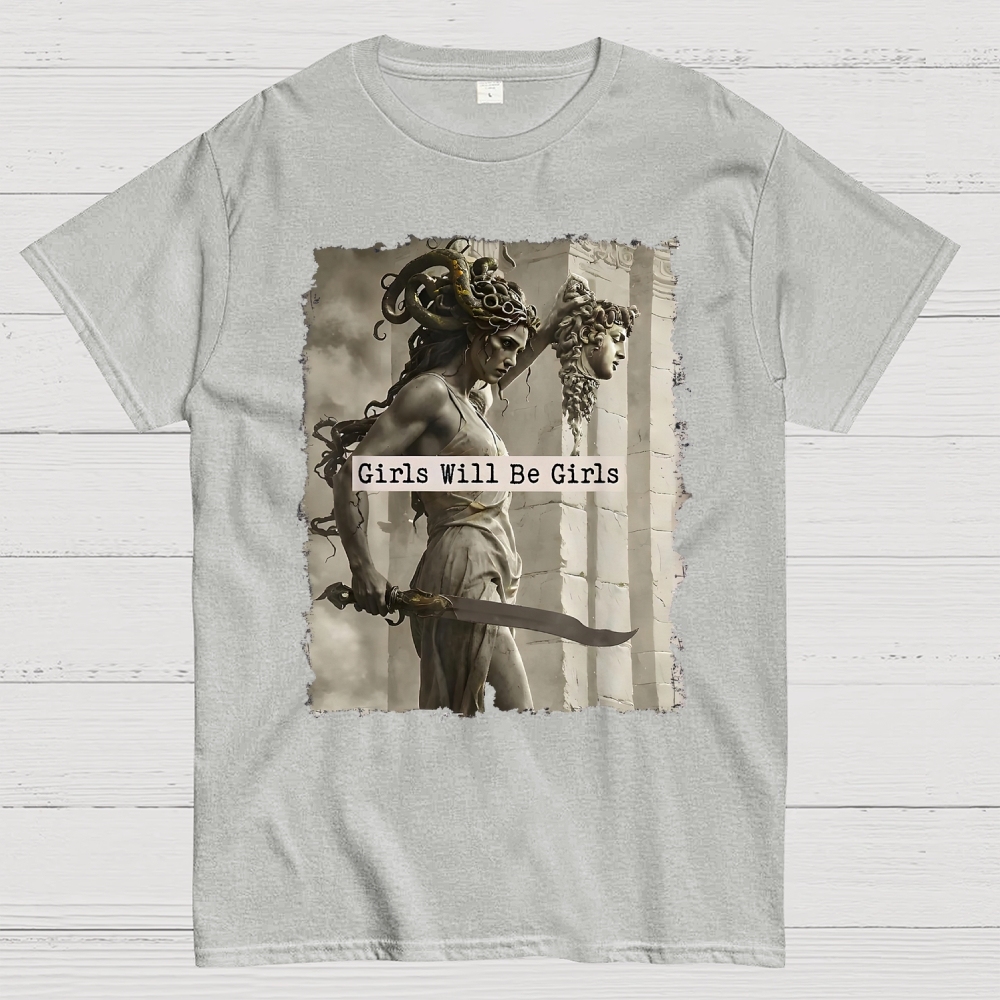  Medusa Mythology Feminist  Cotton T-shirt