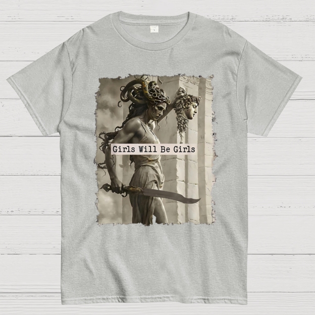  Medusa Mythology Feminist  Cotton T-shirt