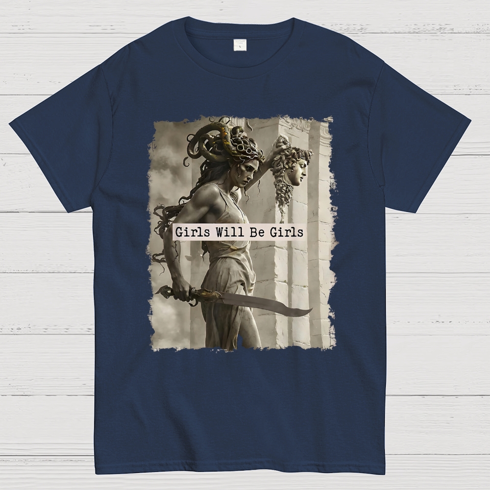  Medusa Mythology Feminist  Cotton T-shirt