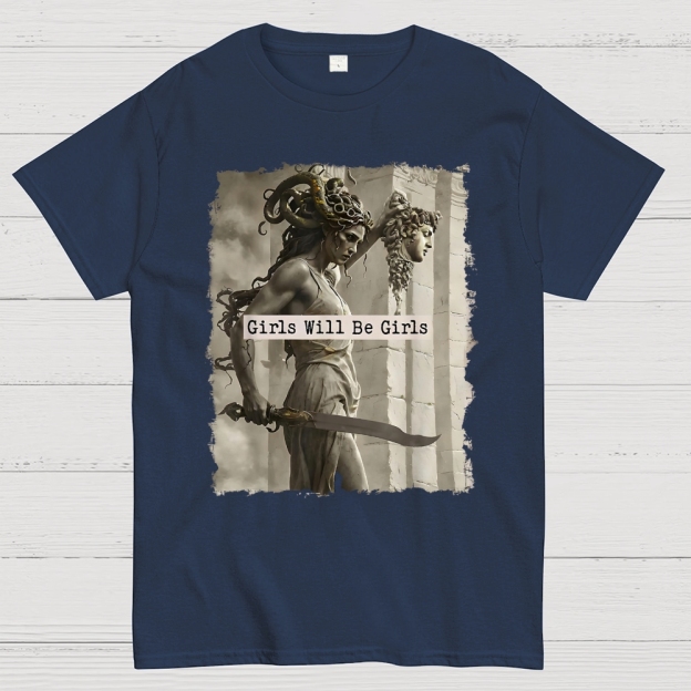  Medusa Mythology Feminist  Cotton T-shirt