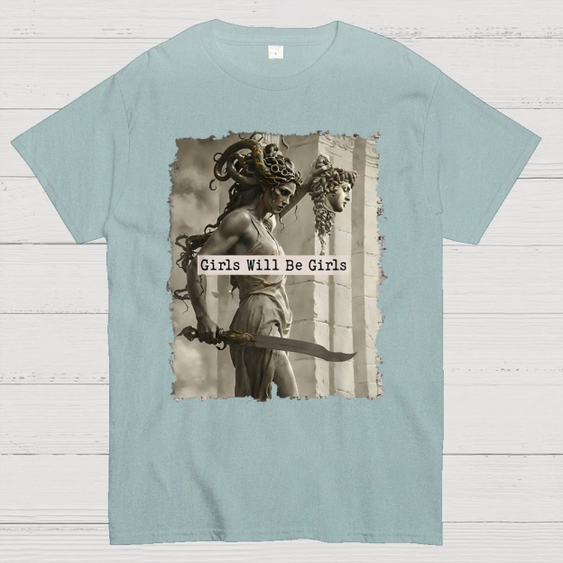  Medusa Mythology Feminist  Cotton T-shirt