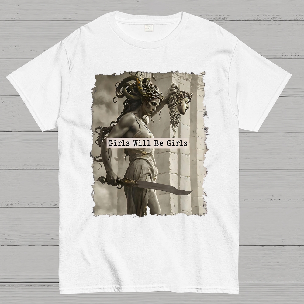  Medusa Mythology Feminist  Cotton T-shirt