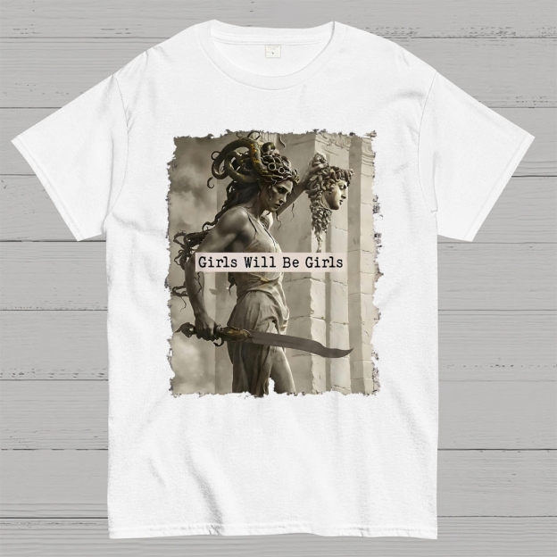  Medusa Mythology Feminist  Cotton T-shirt