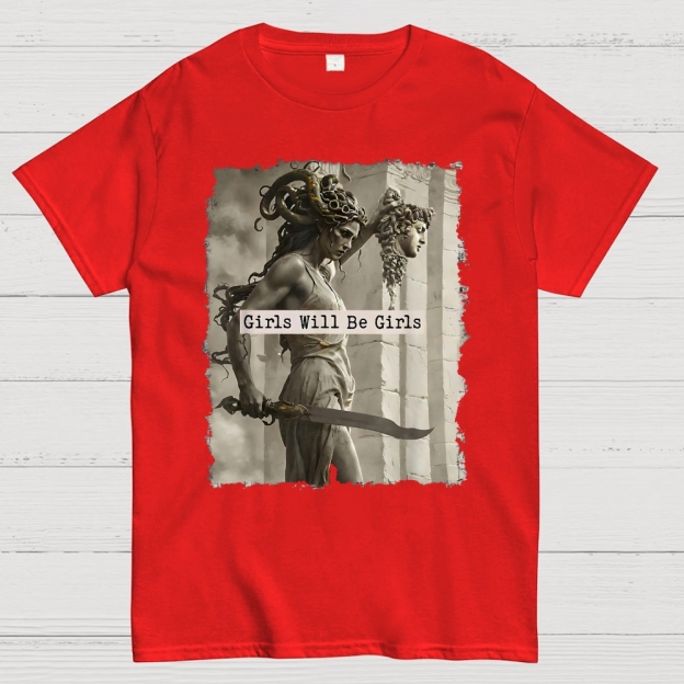  Medusa Mythology Feminist  Cotton T-shirt