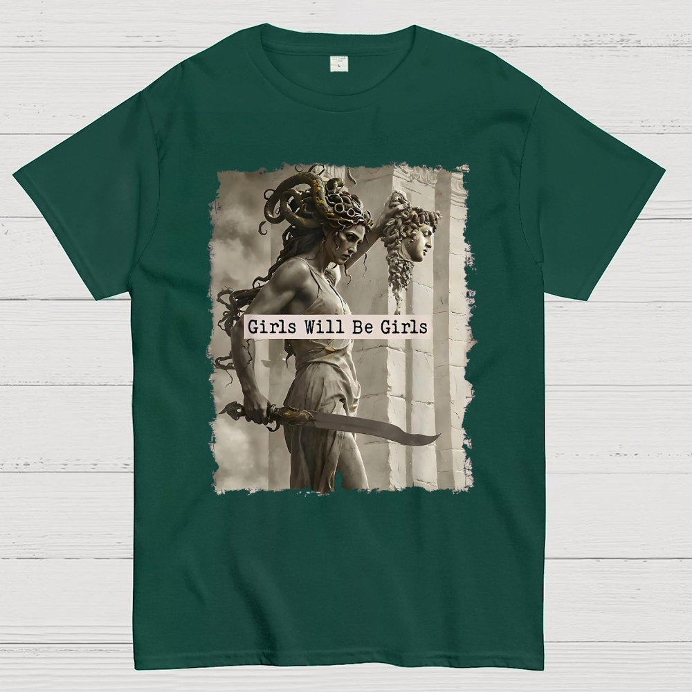  Medusa Mythology Feminist  Cotton T-shirt