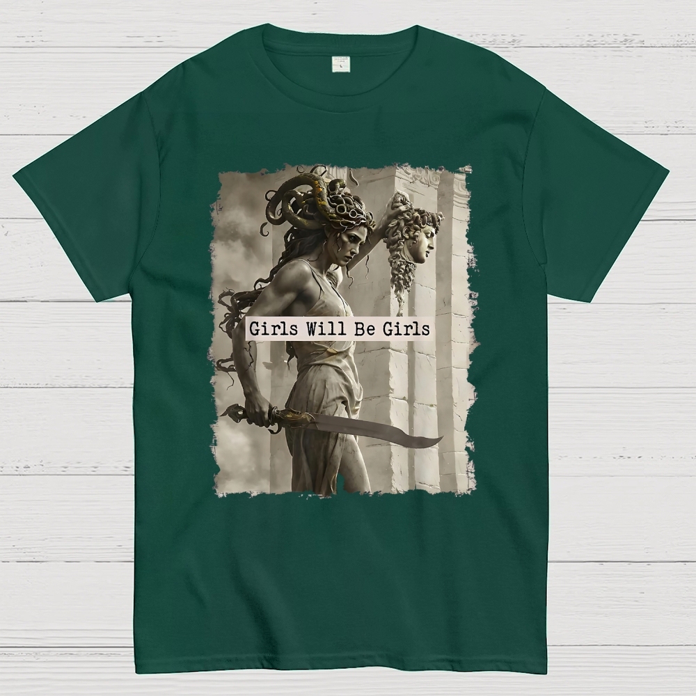  Medusa Mythology Feminist  Cotton T-shirt