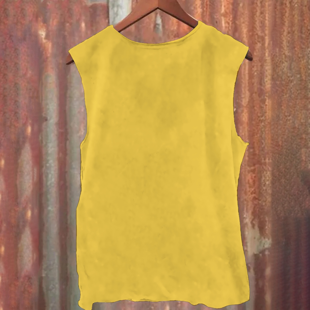 Bold Superhero Silhouette Graphic Printed Tank Top 