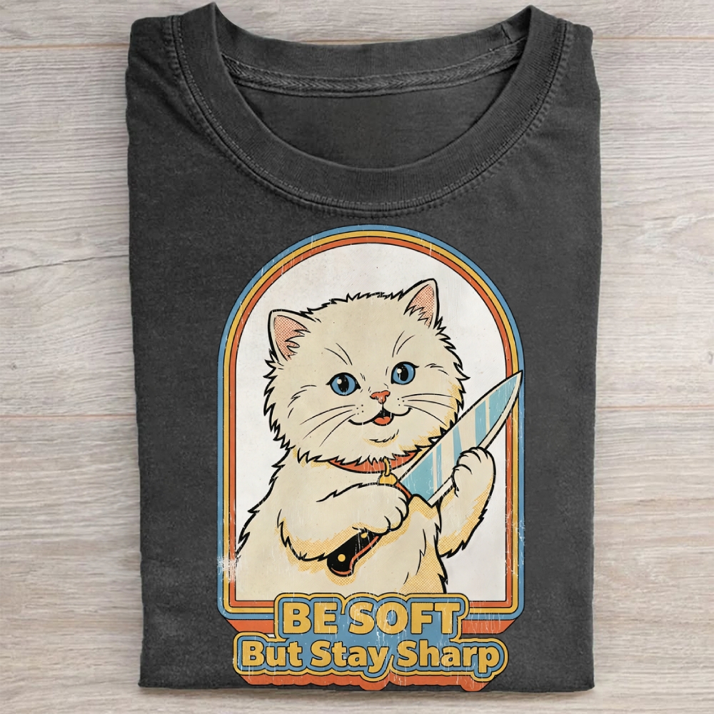 Be Soft But Stay Sharp Washed Tee 