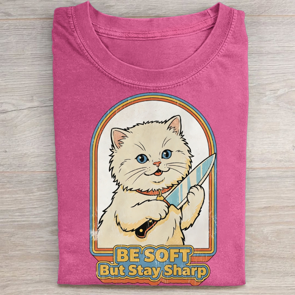 Be Soft But Stay Sharp Washed Tee 