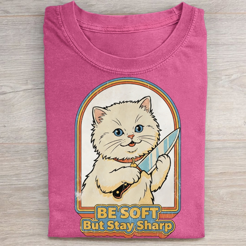 Be Soft But Stay Sharp Washed Tee 