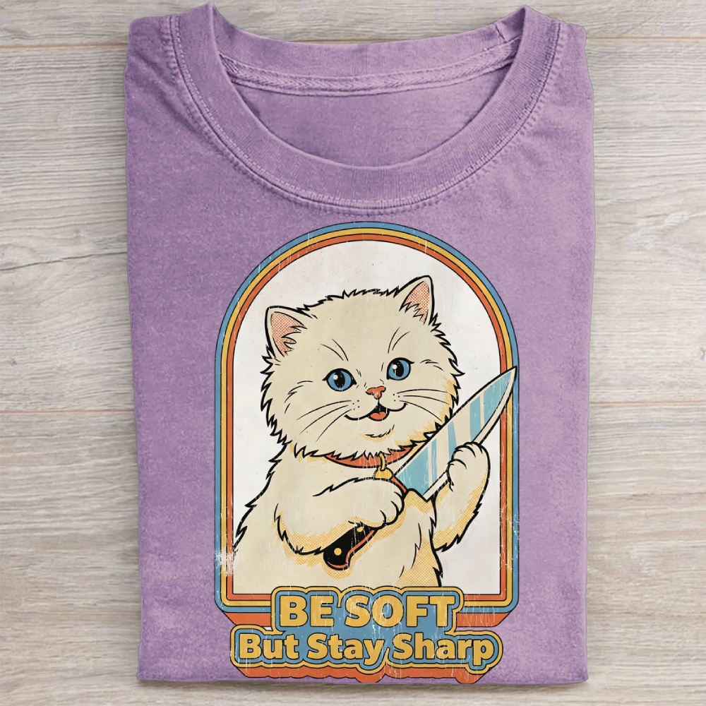 Be Soft But Stay Sharp Washed Tee 
