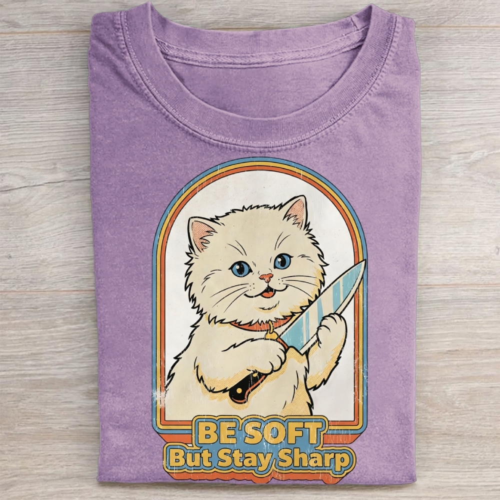 Be Soft But Stay Sharp Washed Tee 