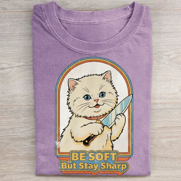 Be Soft But Stay Sharp Washed Tee 