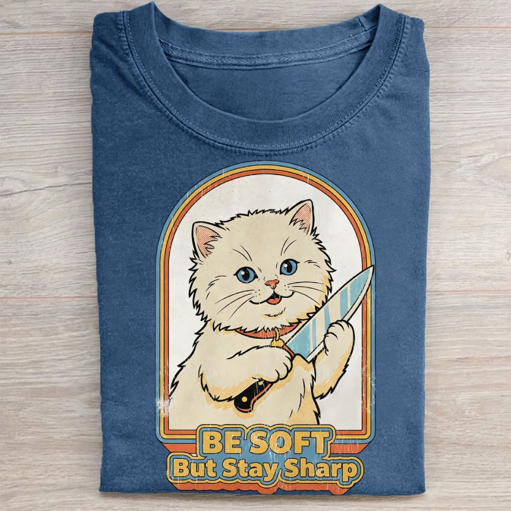 Be Soft But Stay Sharp Washed Tee 
