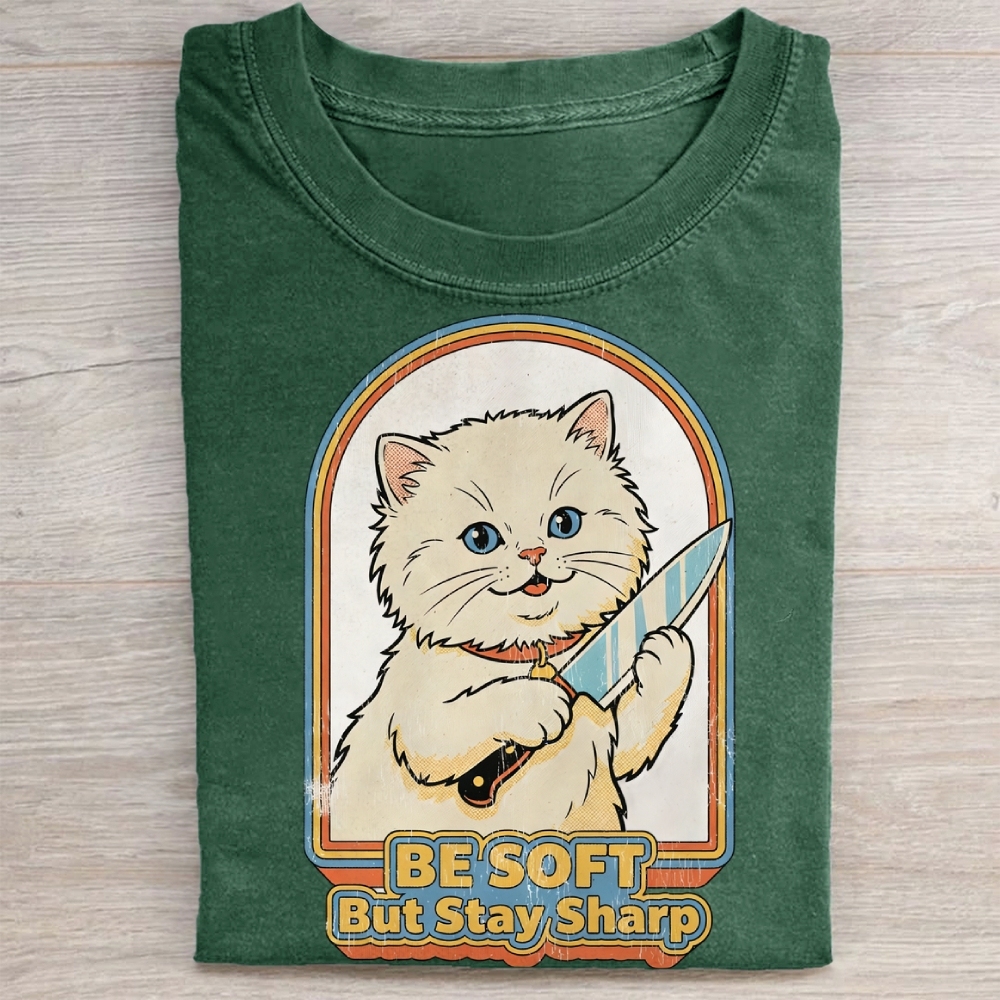 Be Soft But Stay Sharp Washed Tee 