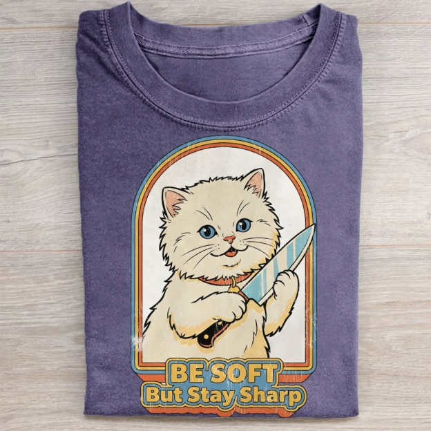 Be Soft But Stay Sharp Washed Tee 