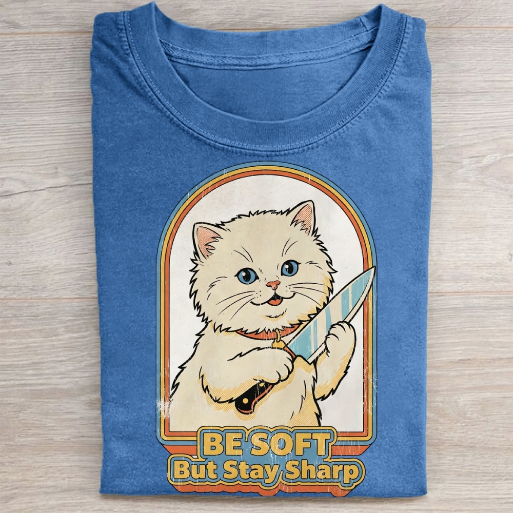 Be Soft But Stay Sharp Washed Tee 