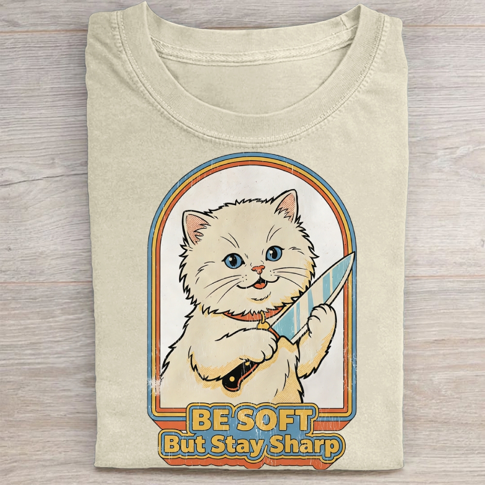 Be Soft But Stay Sharp Washed Tee 