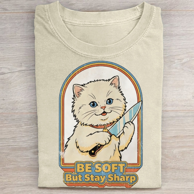Be Soft But Stay Sharp Washed Tee 
