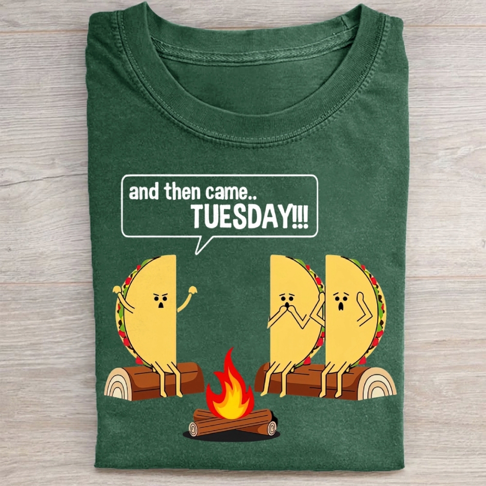 Tuesday Tells The Story Of That Terrible Campfire Washed Tee 