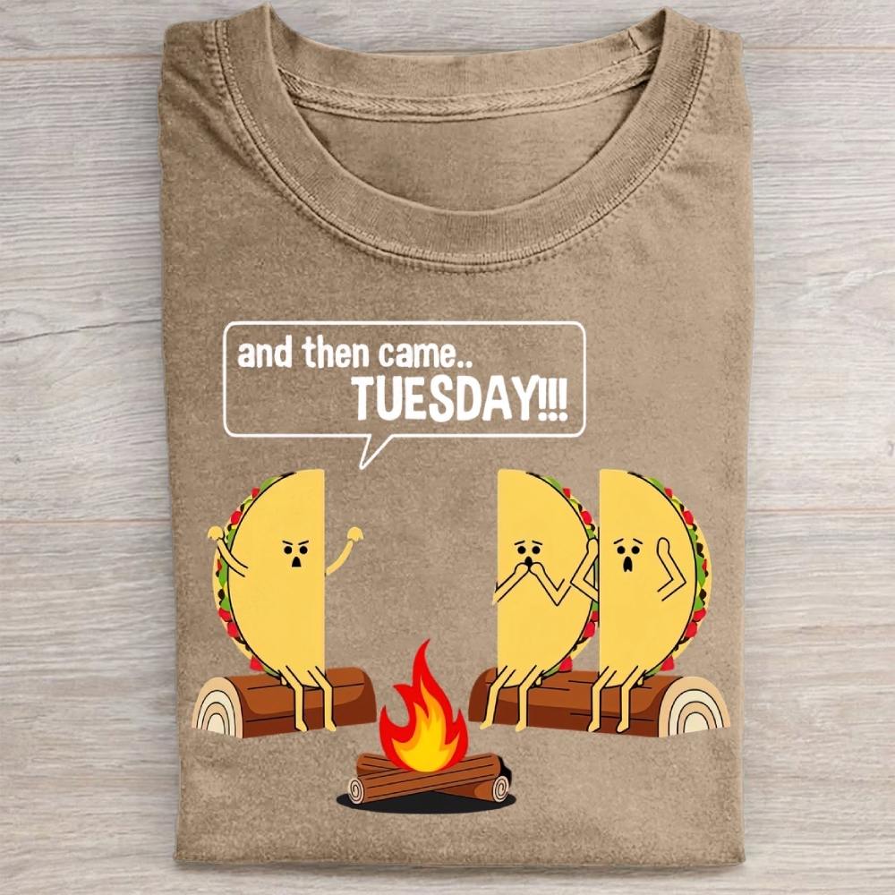 Tuesday Tells The Story Of That Terrible Campfire Washed Tee 
