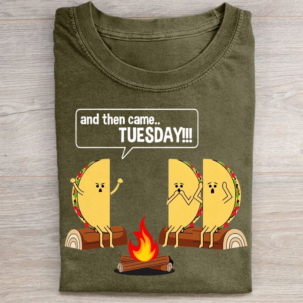 Tuesday Tells The Story Of That Terrible Campfire Washed Tee 